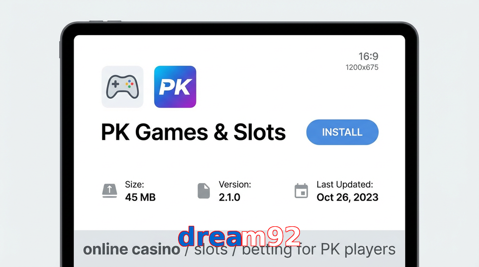 Game list for Dream92 gameapk section